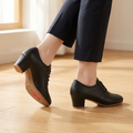 Aerella – Women's Breathable Perforated Block Heel Shoes