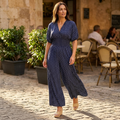 Lunessa – Women's Polka Dot Wide-Leg Jumpsuit