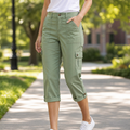 Movana – Women's Comfortable Stretch Capri with Pockets