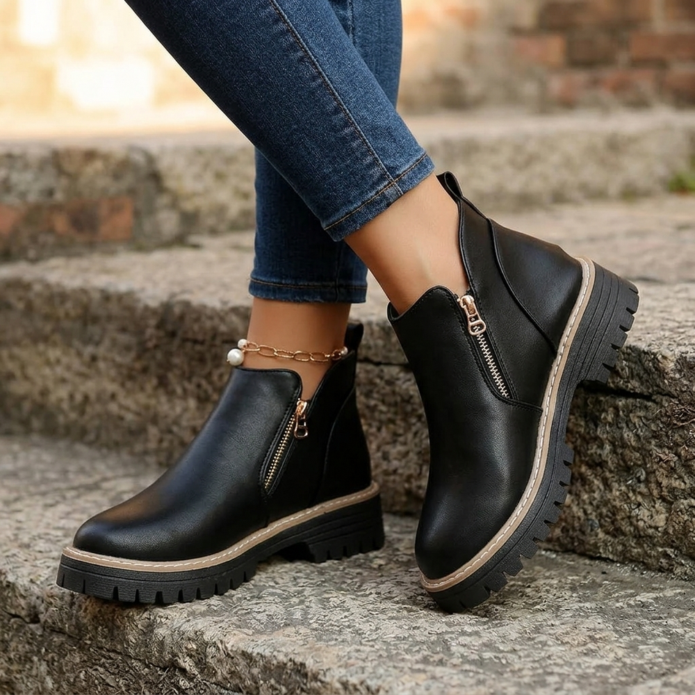 Strida – Women's Cushioned Platform Ankle Boots
