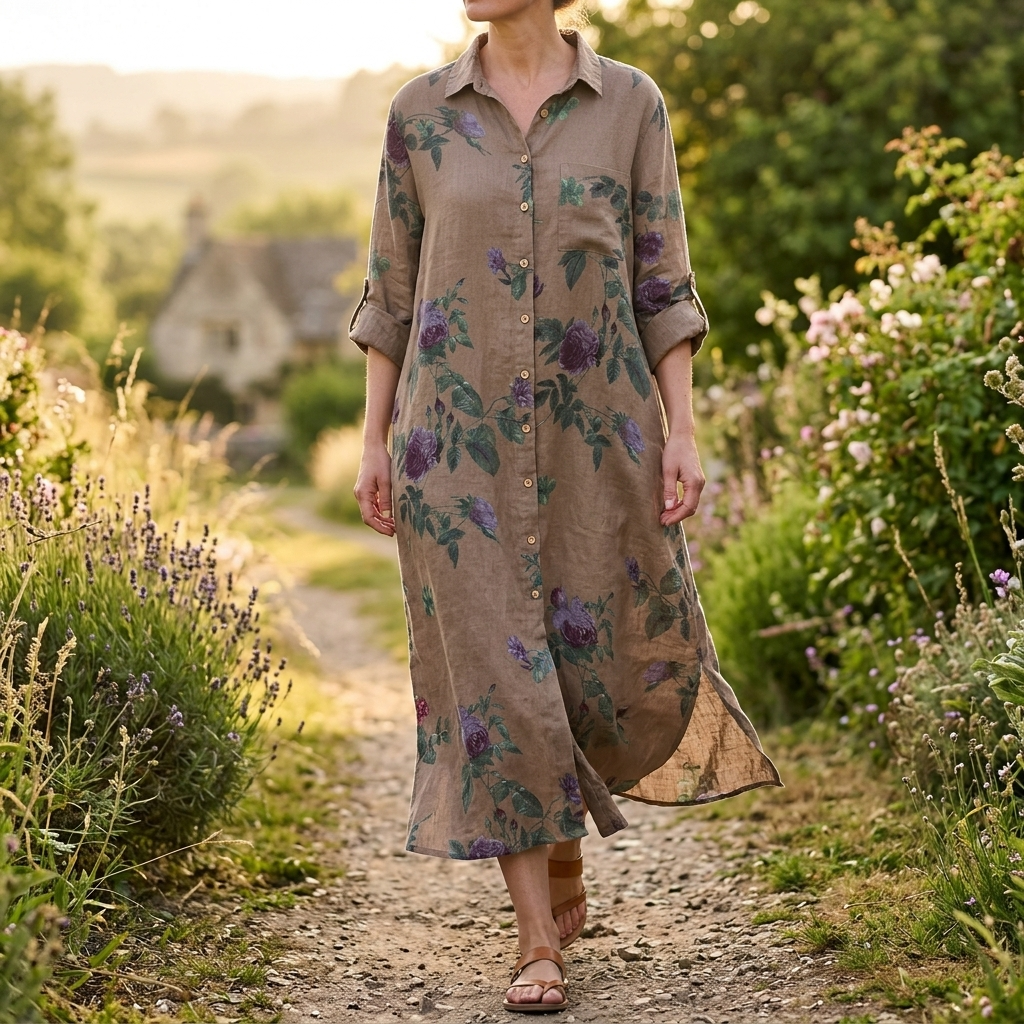 Rosalie – Floral Shirt Dress