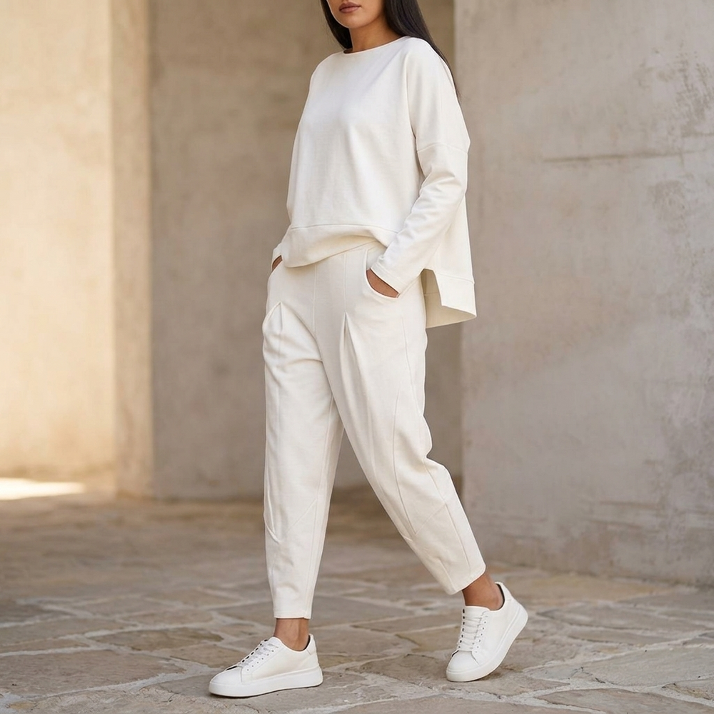 Lunaire – Women's Cotton Two Piece Lounge Set