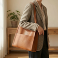 Solenne – Soft Leather Shoulder Tote