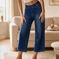 Lounette™ Elastic-Waist Cropped Denim Jeans for All-Day Comfort