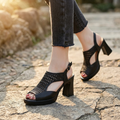 Tessara – Women's Breathable Woven Heel Sandals