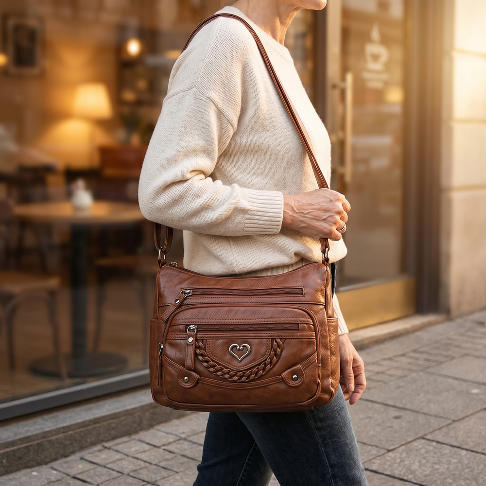 Veluna – Multi-Pocket Crossbody Bag for Everyday Carry