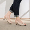 Belluna – Rhinestone Bow Slingback Heels