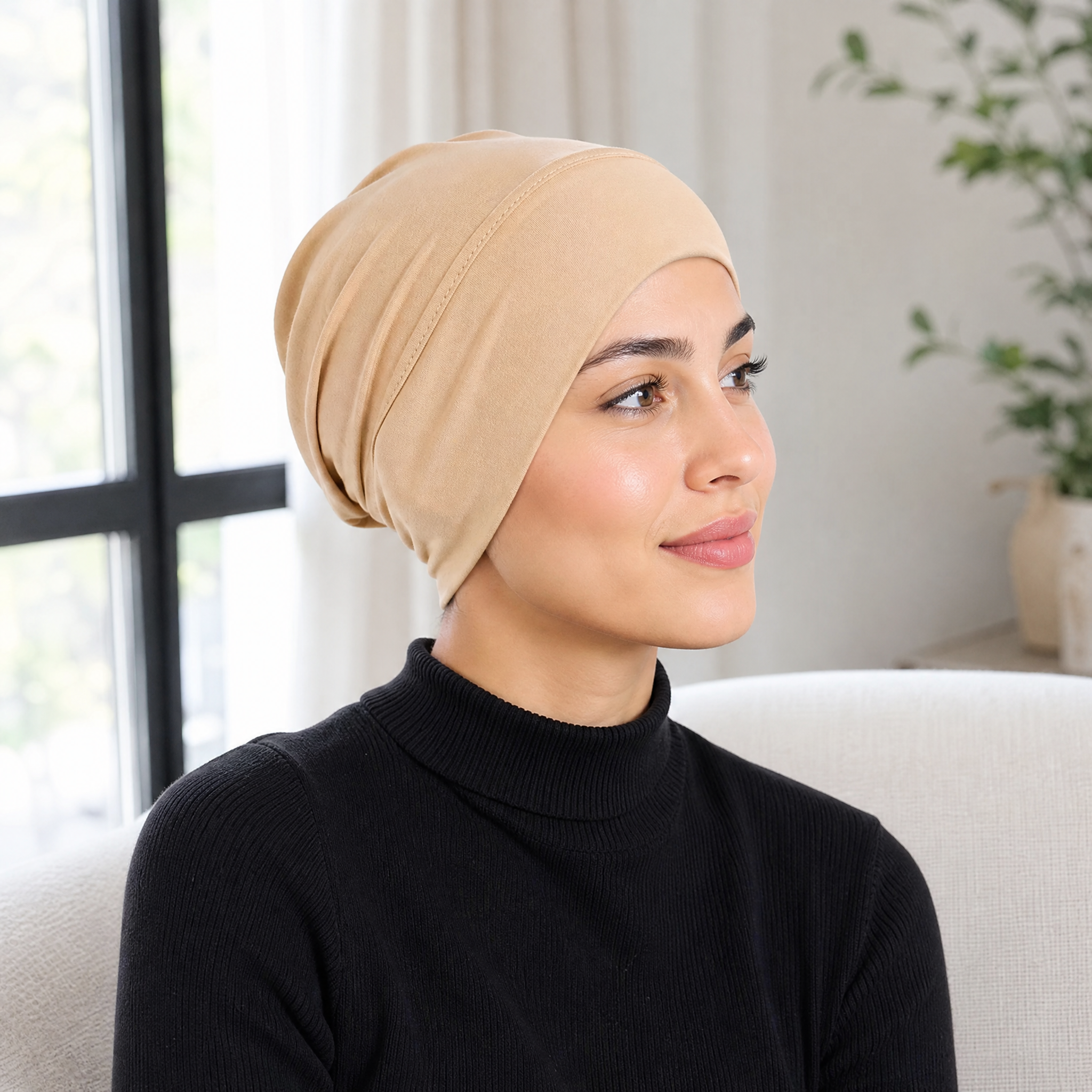 Solenna – Soft Stretch Turban Cap