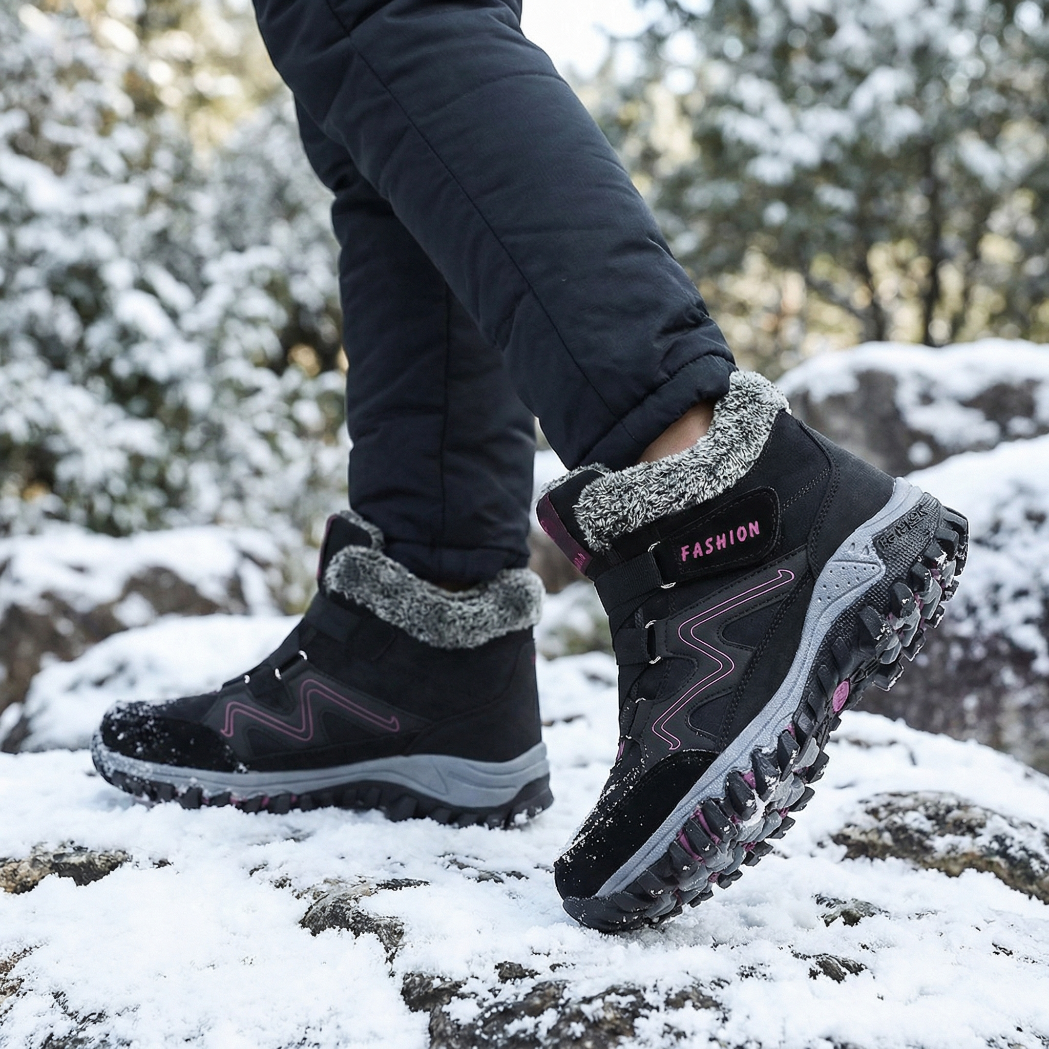 Snowstep – Women's Fur Lined Winter Ankle Boots