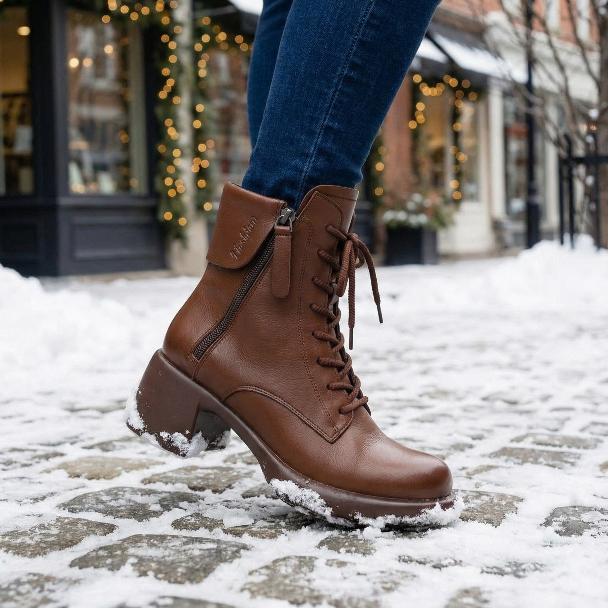 Vintara – Women's Fleece Lined Vintage Ankle Boots