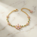 Florelle – Crystal Flower Vine Bracelet