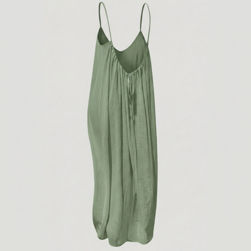Soleia – Flowy Open Back Summer Maxi Dress