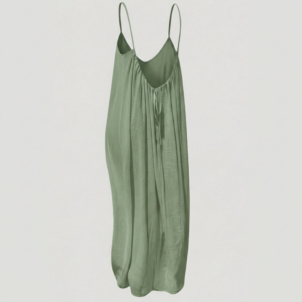Soleia – Flowy Open Back Summer Maxi Dress