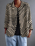 Sloane | Swirl Stripe Shirt
