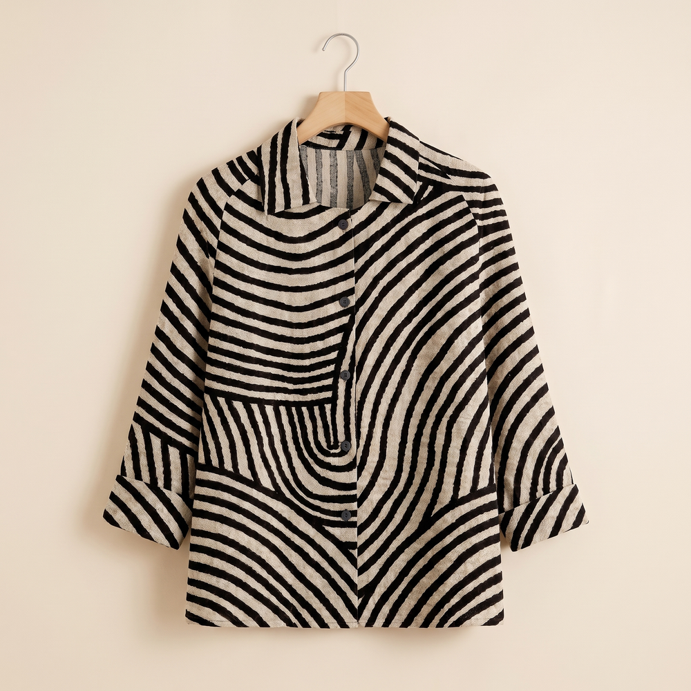 Sloane | Swirl Stripe Shirt