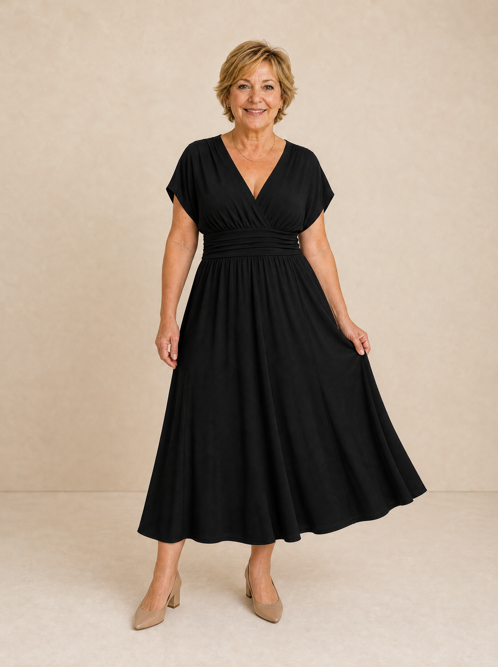 Amelia Wrap Midi Dress