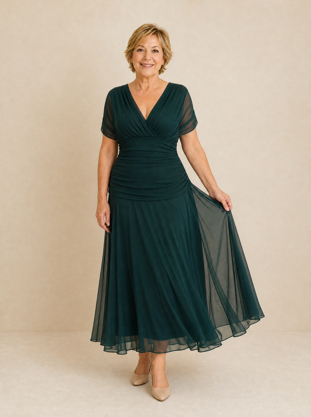 Mikaela | Tummy Flattering Off Shoulder Maxi Dress