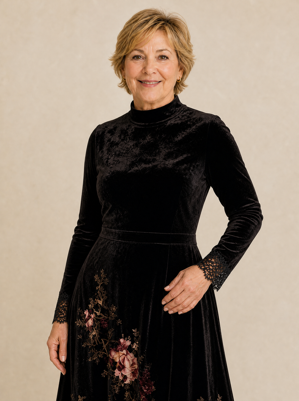 Lucienne | Romantic Velvet Dress