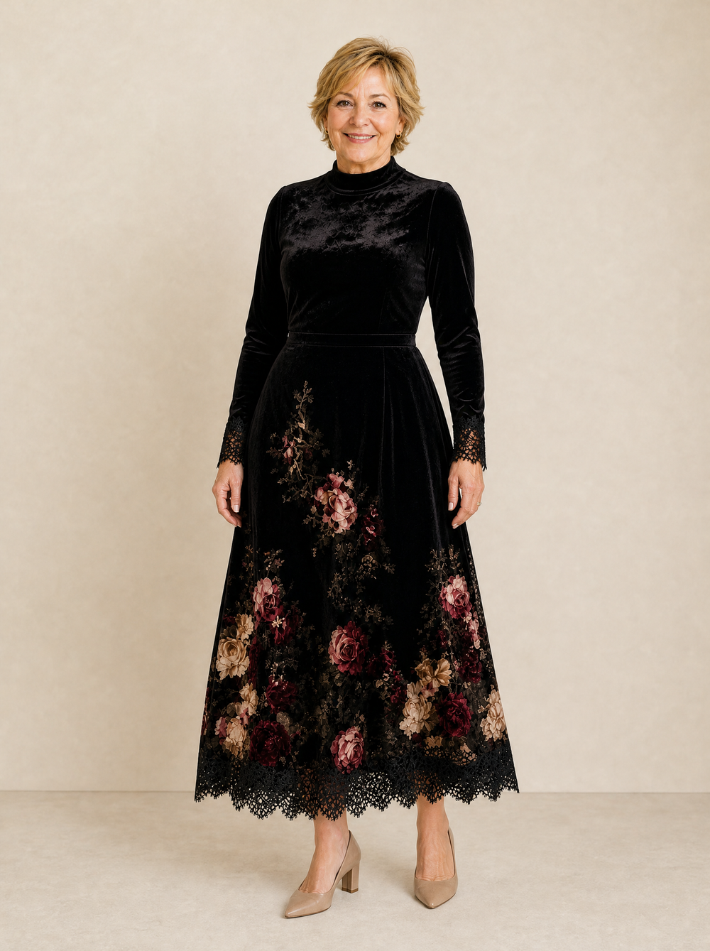 Lucienne | Romantic Velvet Dress