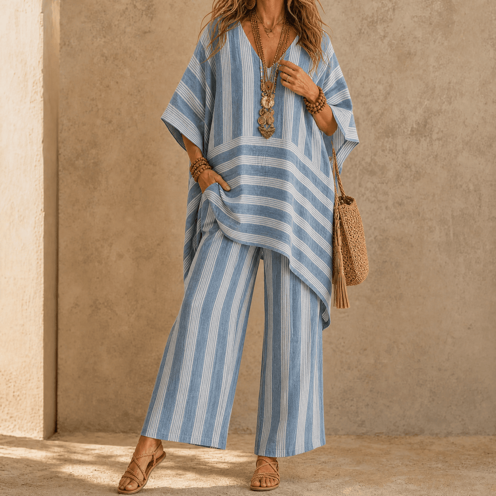 Iluma – Women's Boho Tunic & Wide-Leg Set