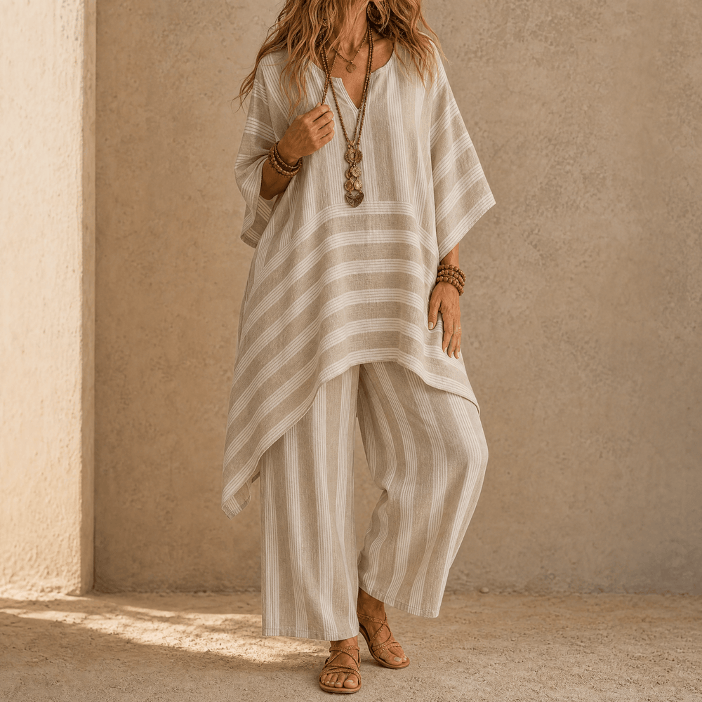 Iluma – Women's Boho Tunic & Wide-Leg Set