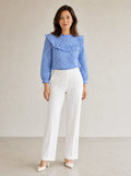 Brindle – Women's Puff Sleeve Gingham Top