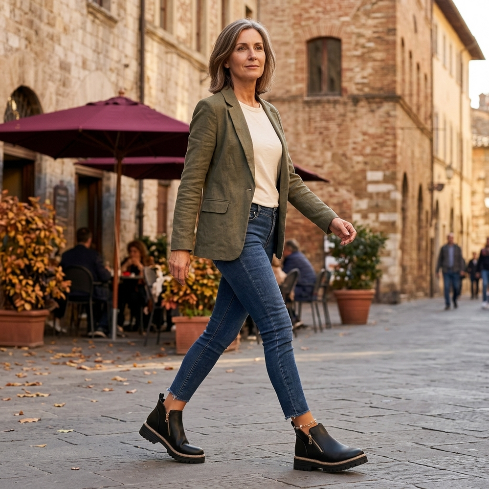 Strida – Women's Cushioned Platform Ankle Boots