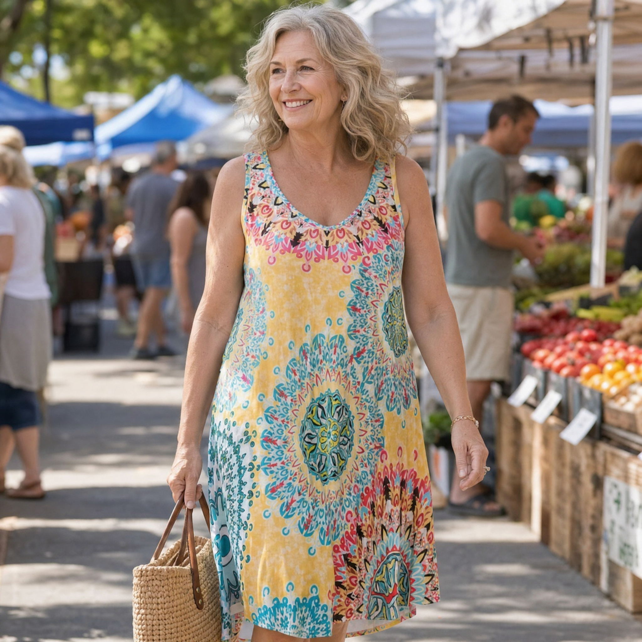 Solenya – Women's Flowy A-Line Sundress