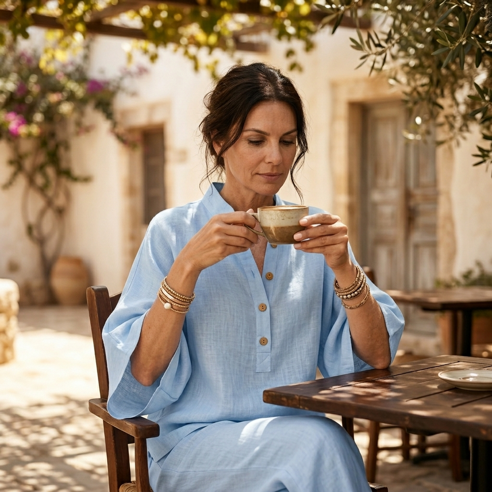 Marelle – Breezy Linen Two-Piece Set for Warm Days