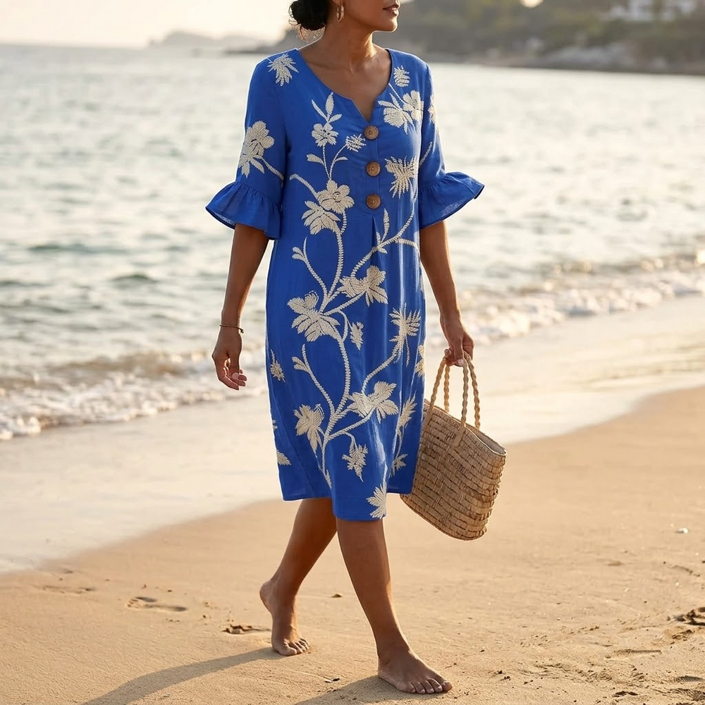 Solenya – Women's Floral Midi Dress