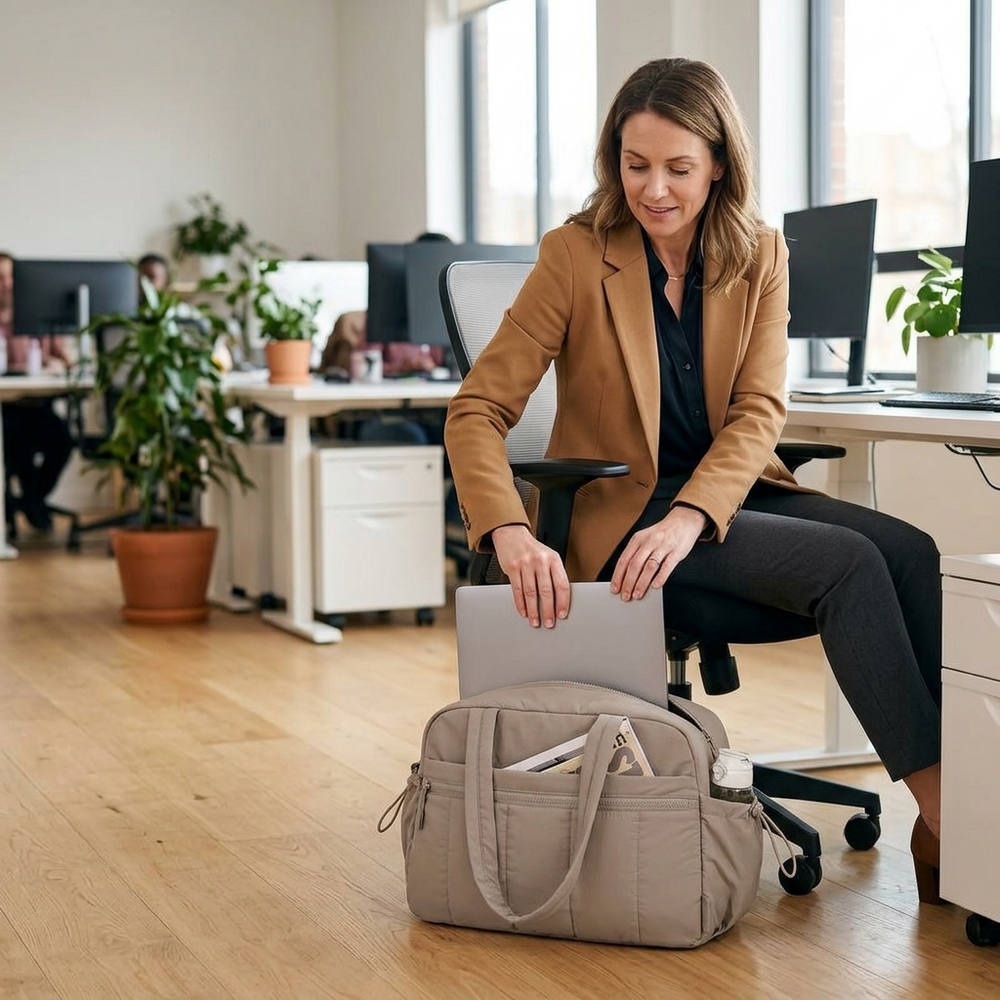 Cloudara - Lightweight Quilted Carry All Tote