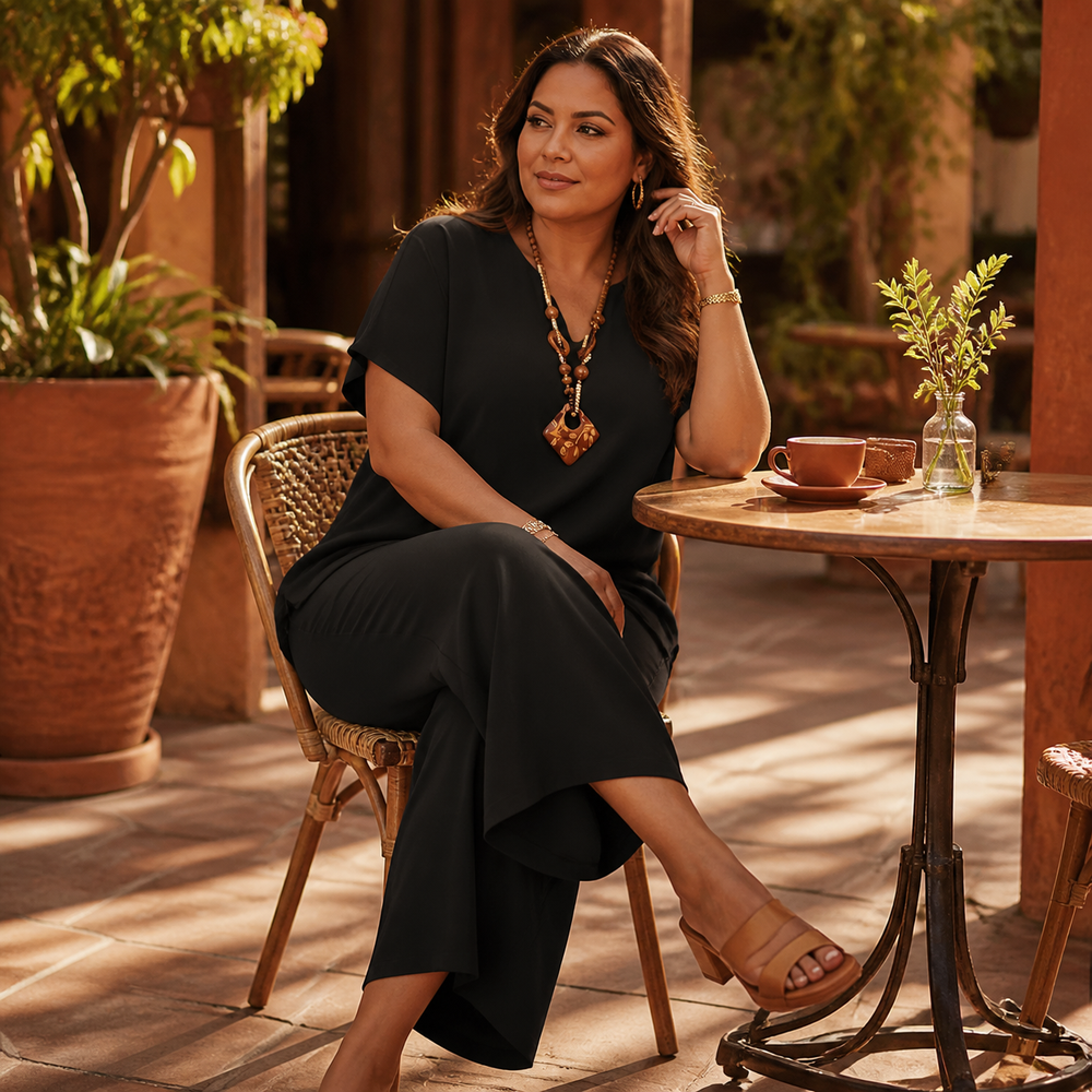 Rivelle – Women's Relaxed Plus-Size Two-Piece Set