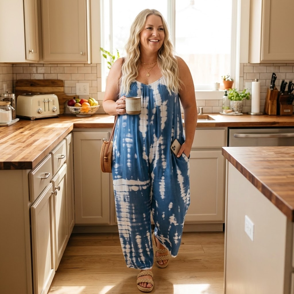 Sevella – Women's Wide-Leg Tie-Dye Jumpsuit