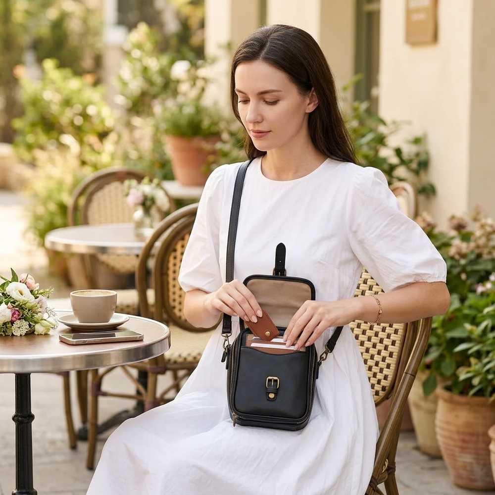 Carryn – Organized Crossbody Bag with Card Slots