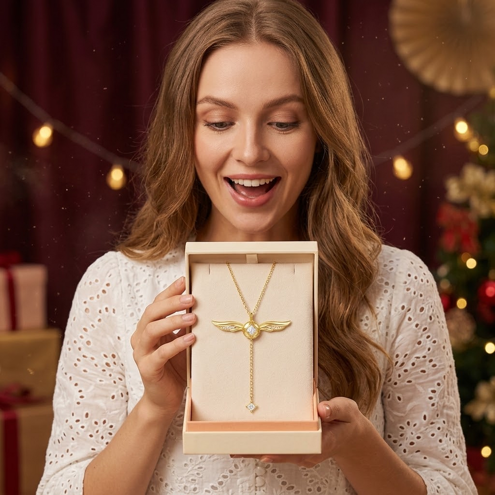 Veloisse – Winged Lariat Pendant Necklace