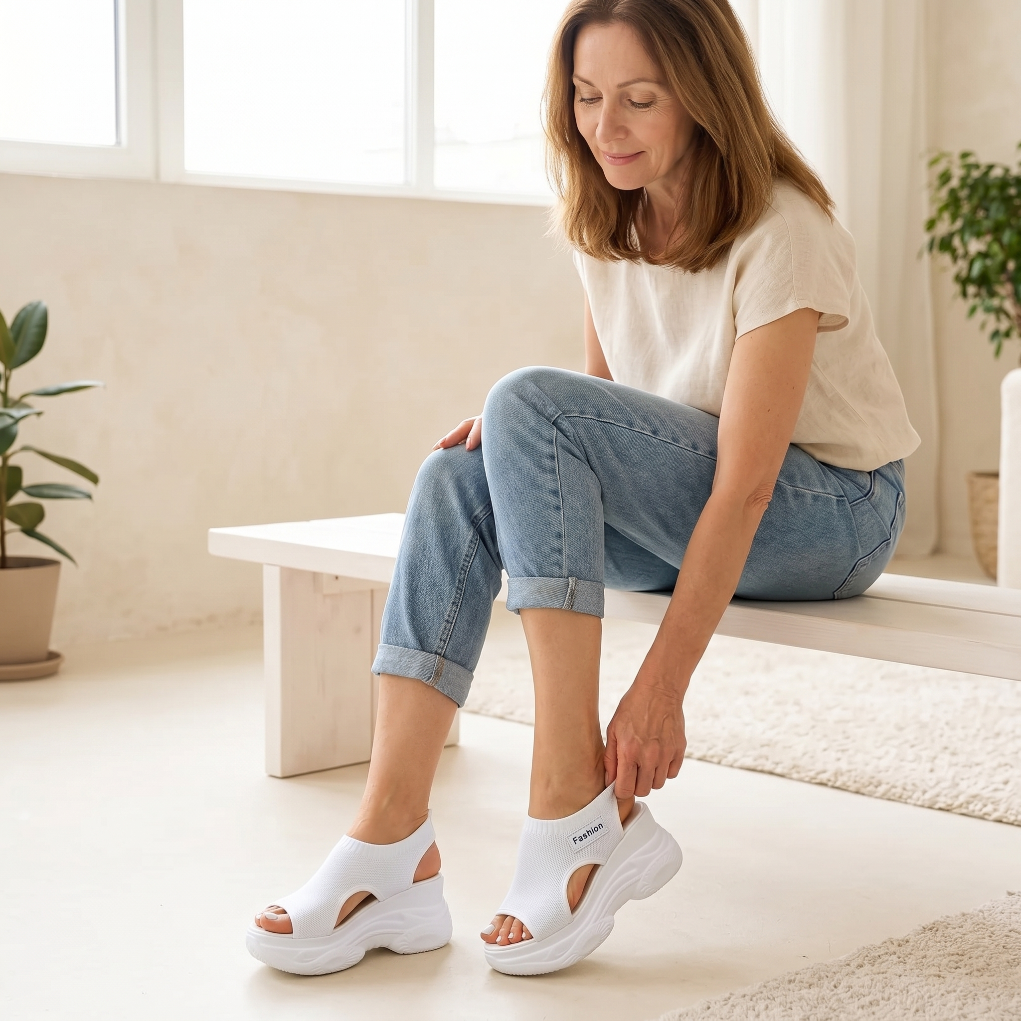 Solavia – Women's Lightweight Summer Wedge Sandals
