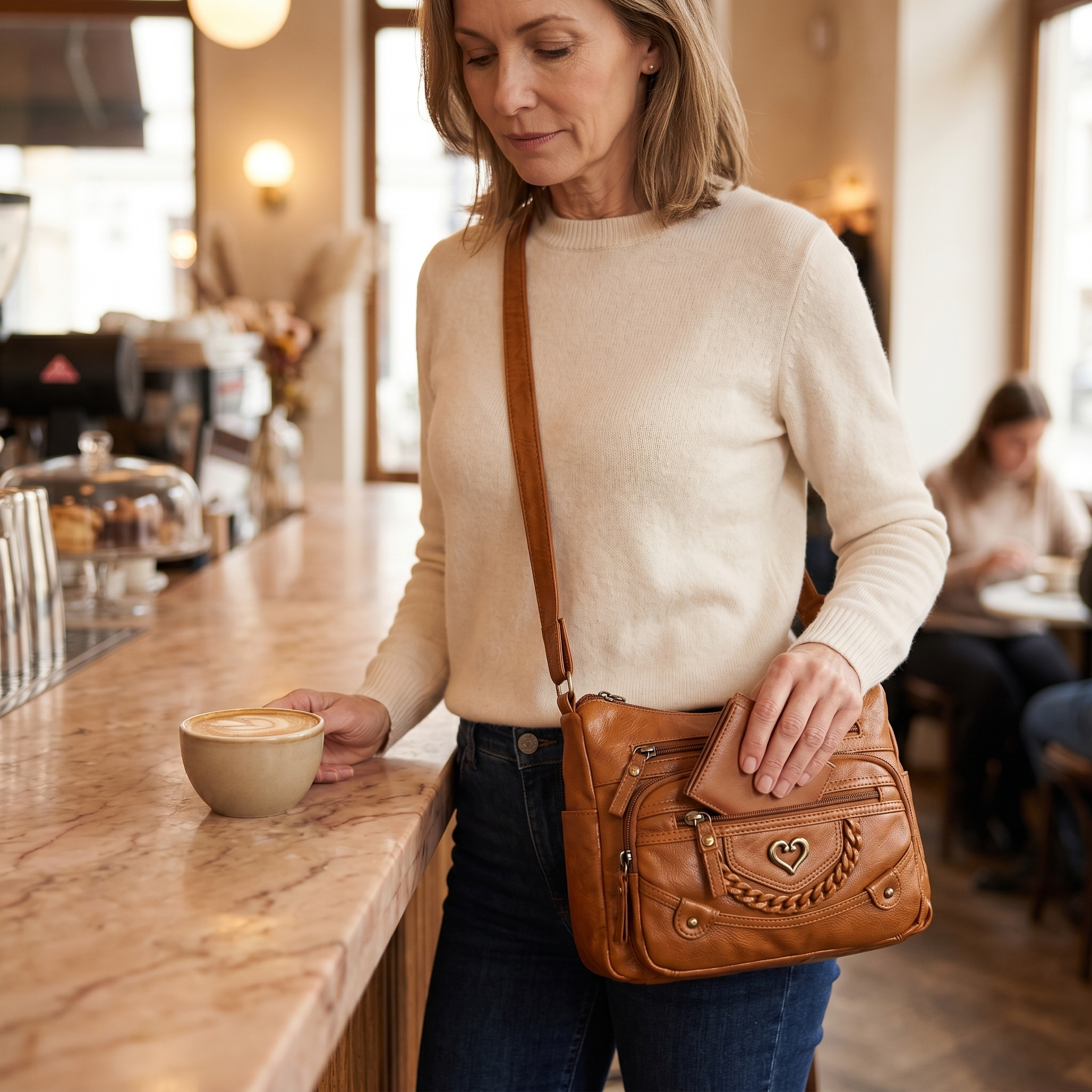 Veluna – Multi-Pocket Crossbody Bag for Everyday Carry