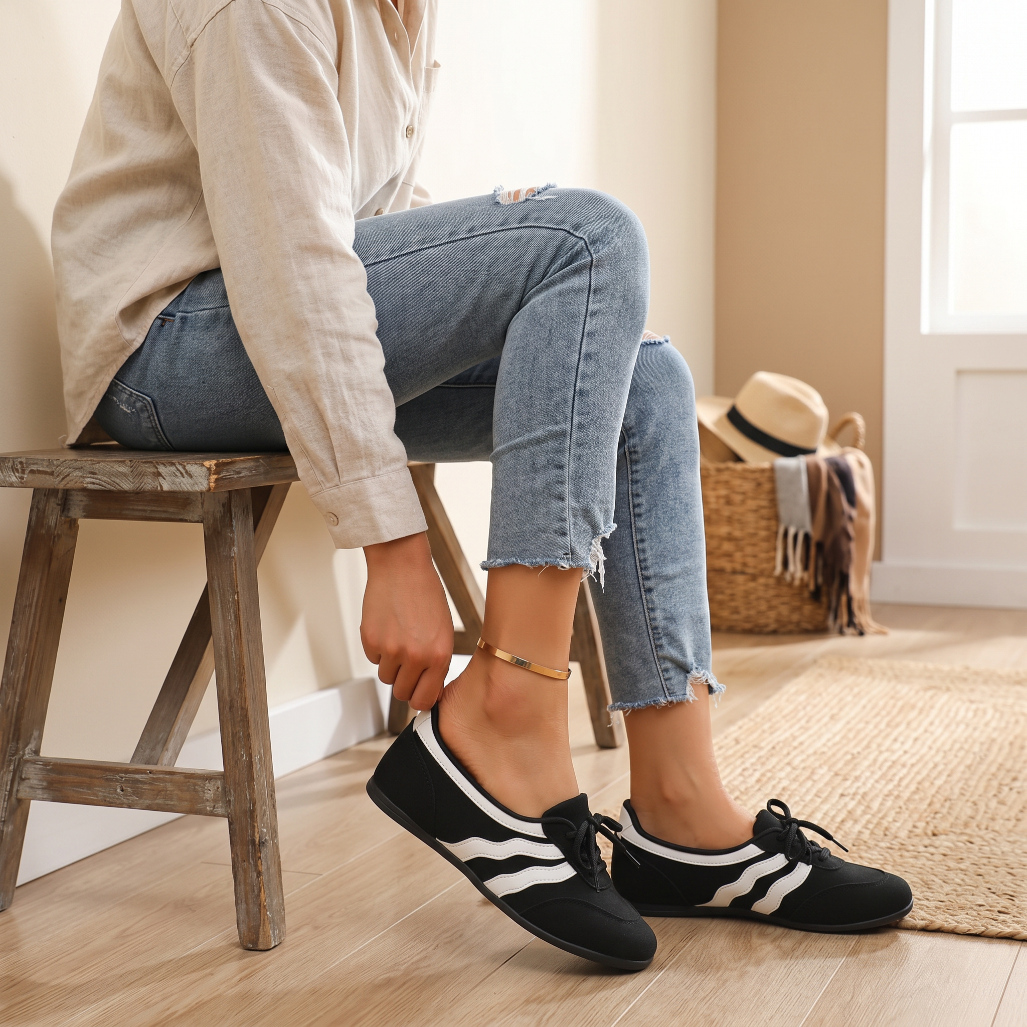 Lunelle – Retro Slip-On Sneakers