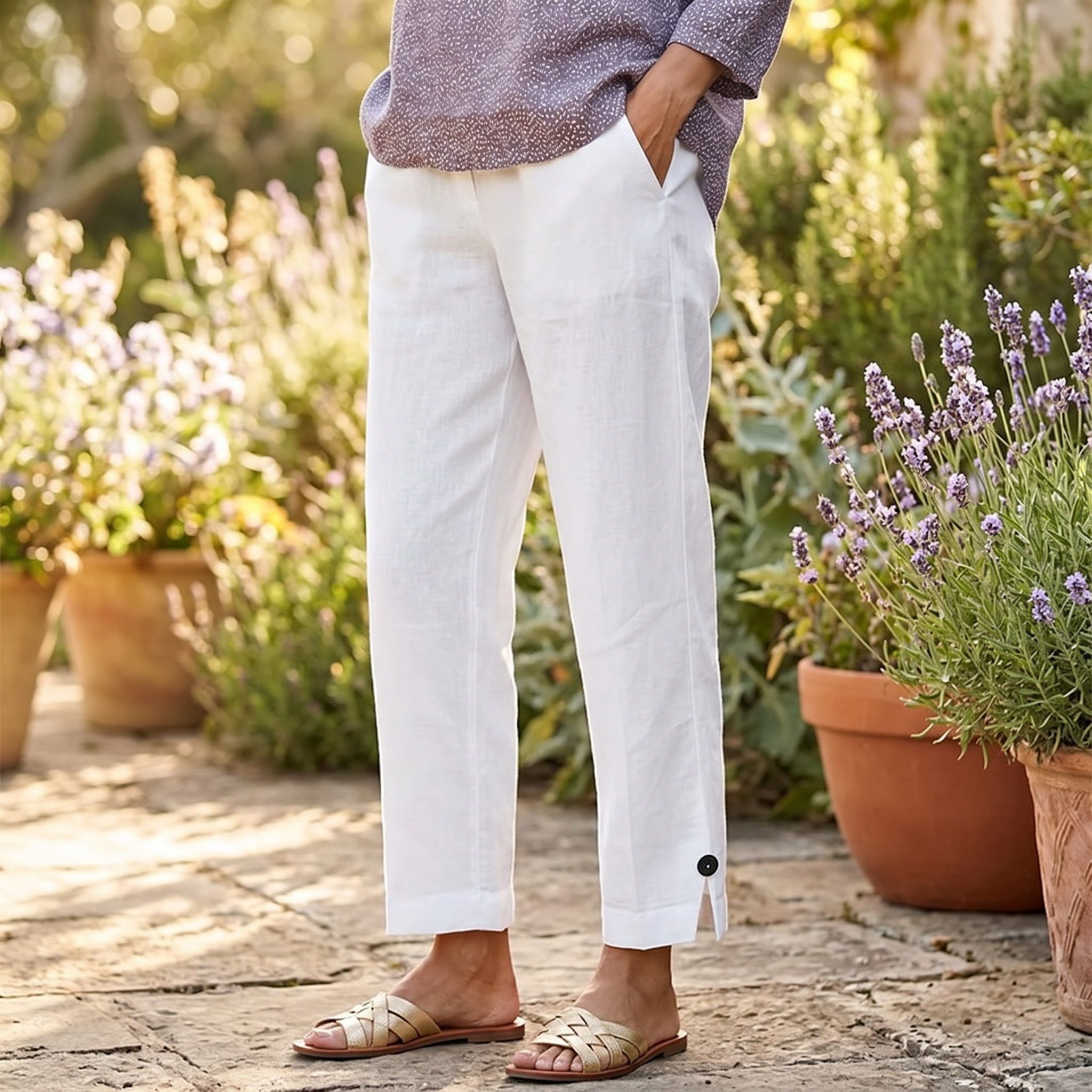 Womee – Women's Soft-Stretch Cropped Pants