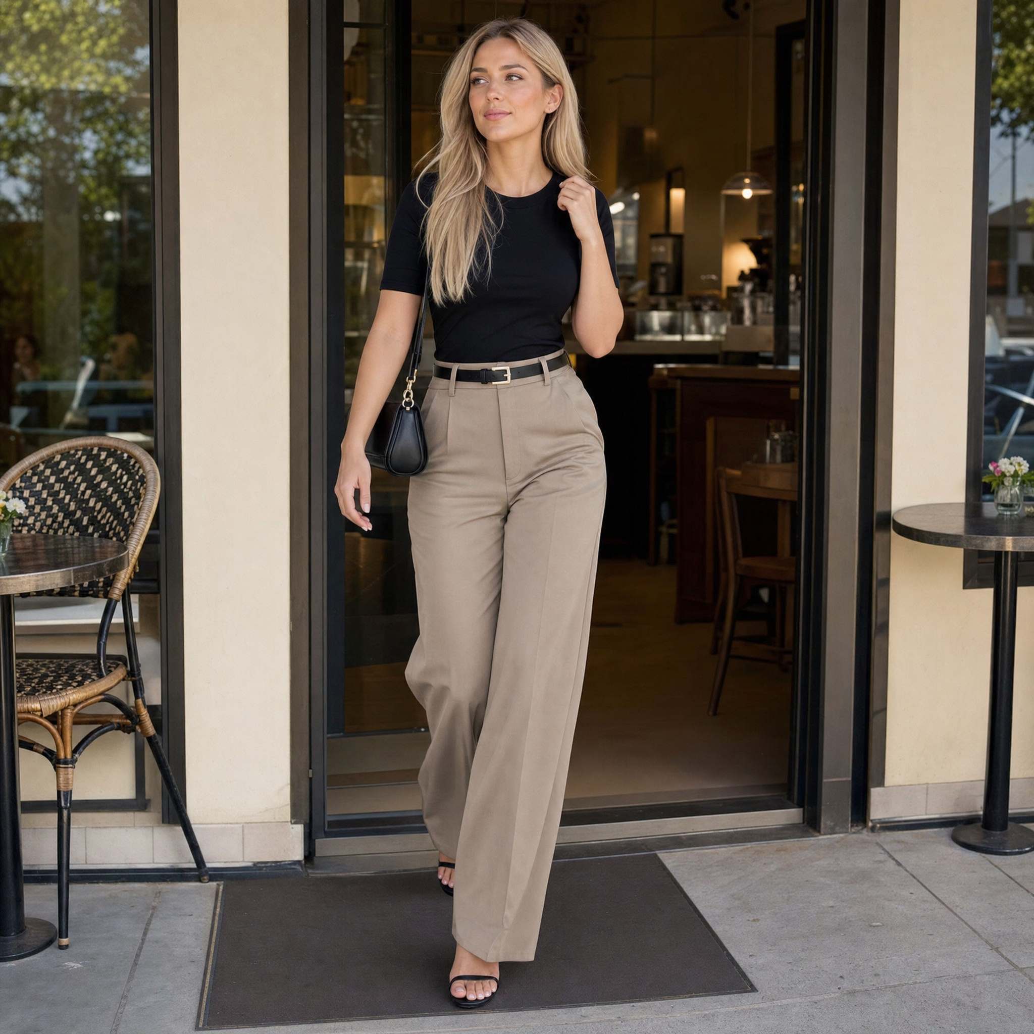 Velora – Women's High-Waist Wide-Leg Trousers