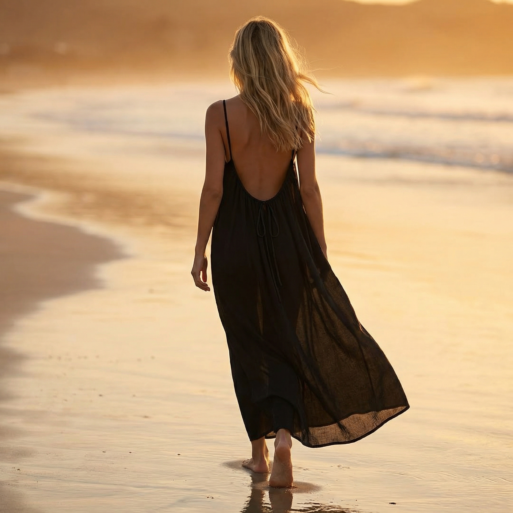 Solara – Backless Flowy Maxi Dress