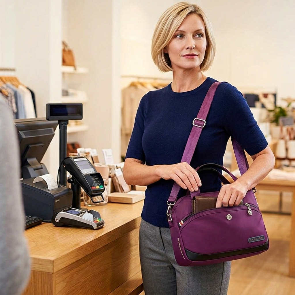 Vossa – Waterproof 10 pocket crossbody bag