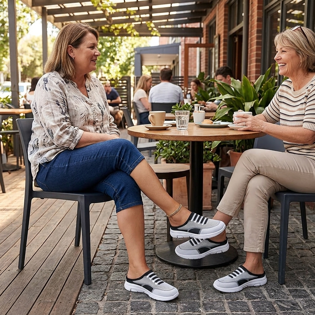 Stepvana – Breathable Air Cushion Slip On Mules for Women