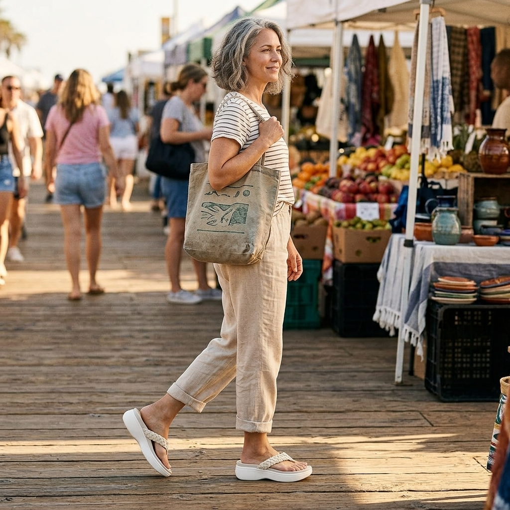Soléna - Braided Platform Sandal for All Day Comfort