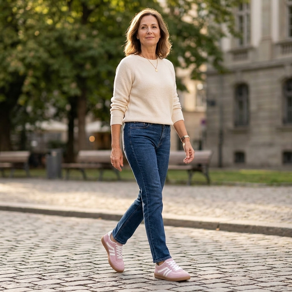 Vossa - Women's Cushioned Retro Sneakers