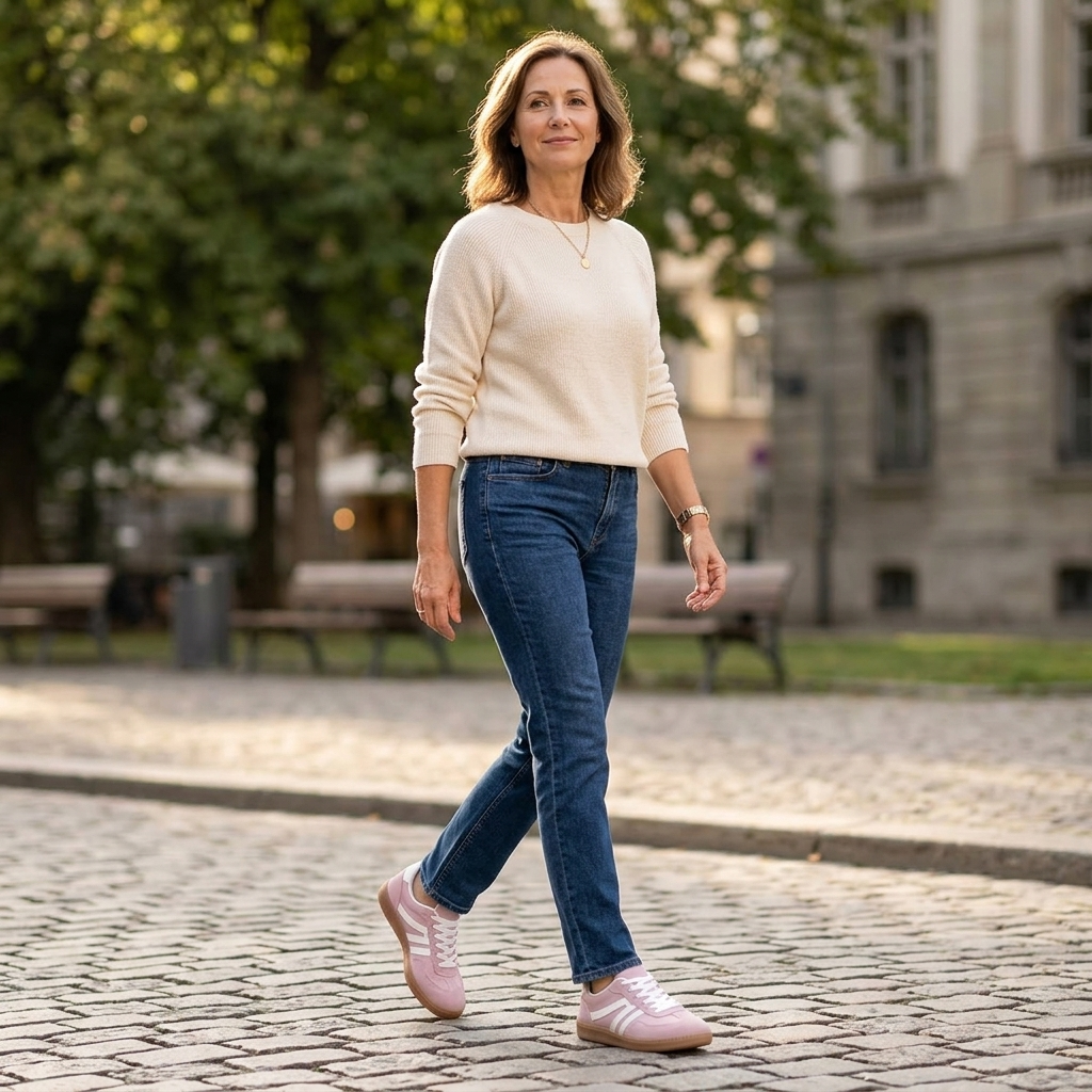 Vossa - Women's Cushioned Retro Sneakers