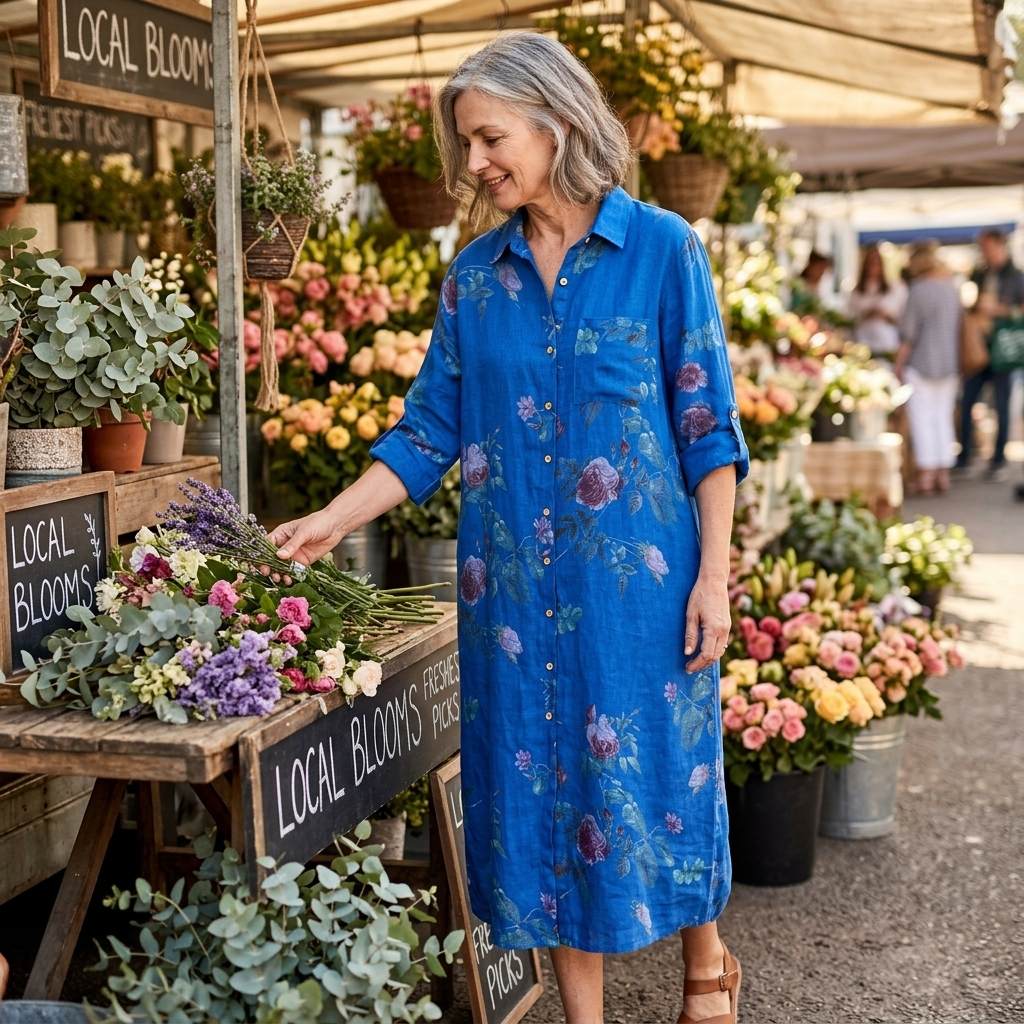 Rosalie – Floral Shirt Dress