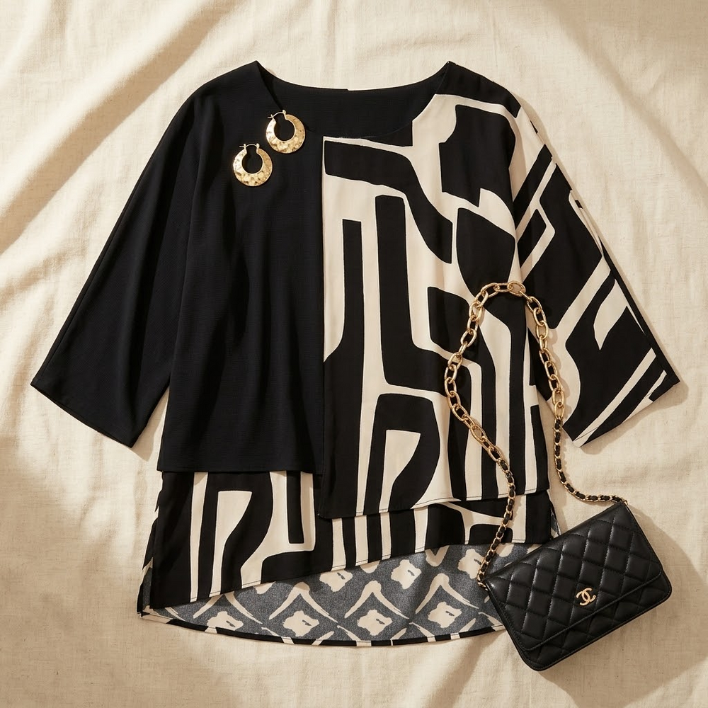 Eloria – Elegant Oversized Statement Top