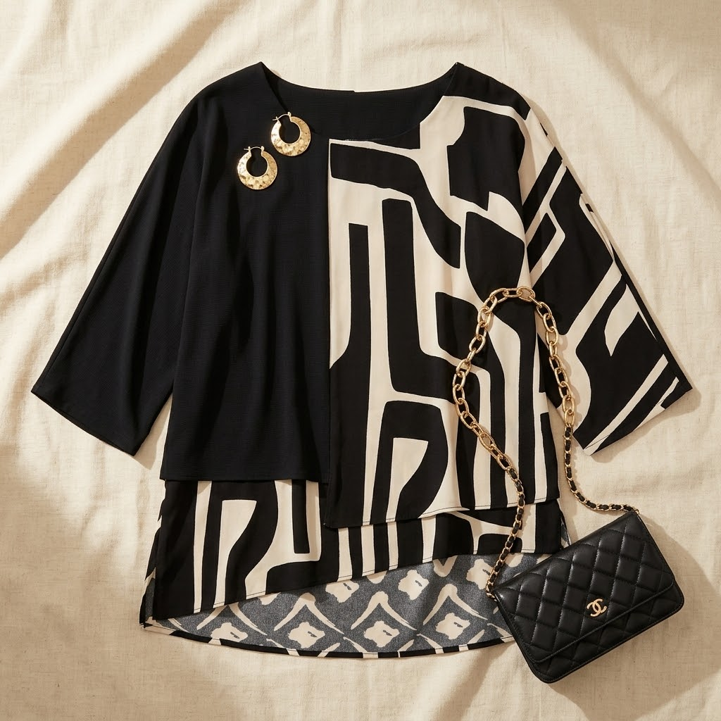 Eloria – Elegant Oversized Statement Top