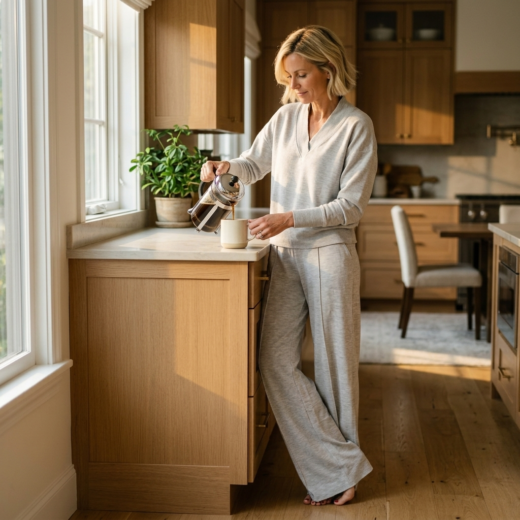 Lunessa – Women's Soft Knit Sweater and Wide Leg Pants Set